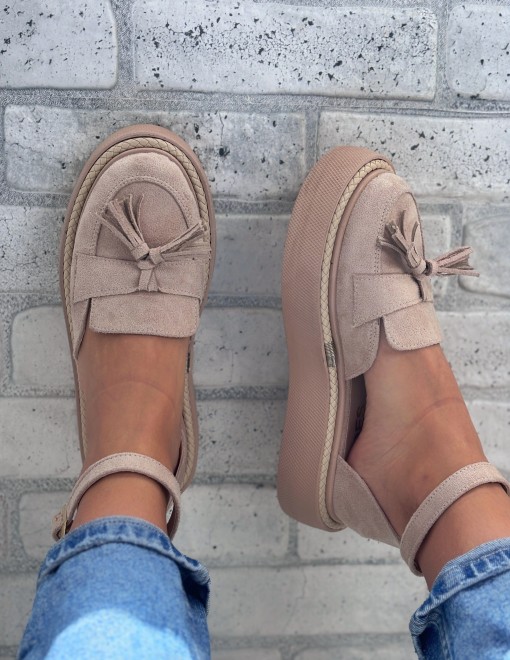 Pantofi Casual bej model - Ines PN - Img 3