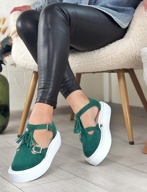 Pantofi Casual verzi model - Ozi PN - Img 3