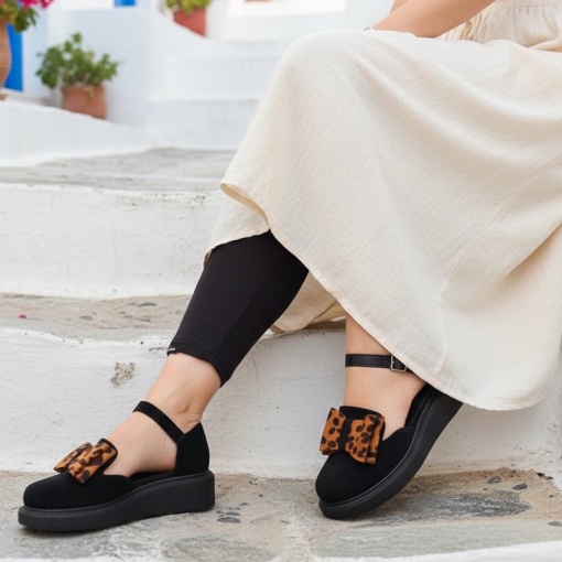 Pantofi Casual / Lexa Negru Leo PN - Img 4