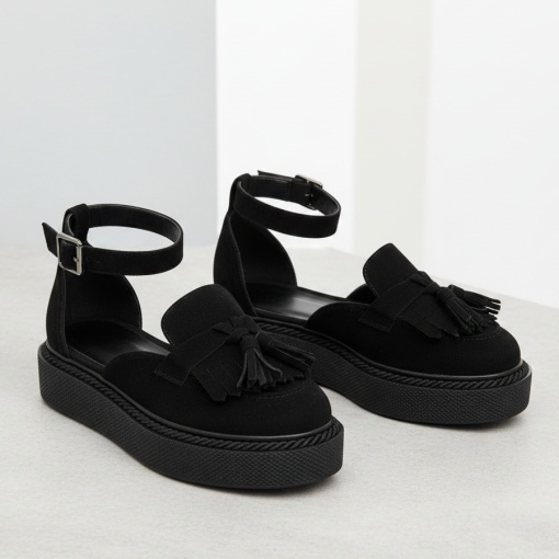 Pantofi Casual negri model - Amy PN - Img 2