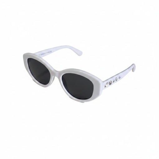 Ochelari de soare dama - alb UV400 - P9639 (Toc inclus) - Img 2
