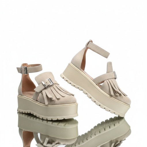 Pantofi Casual bej model - Erisa PN - Img 2