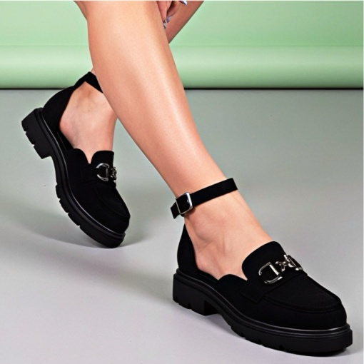 Pantofi casual negri model - Ray PN - Img 4