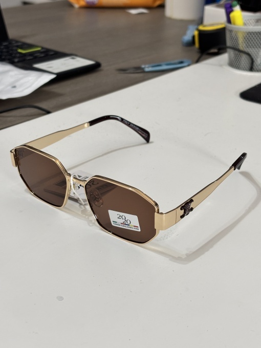 Ochelari de soare dama - maro UV400 - 2020-363 (Toc inclus) - Img 3