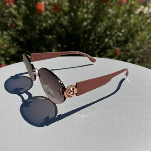 Ochelari de soare dama - roz UV400 - 2020-512 (Toc inclus) - Img 3