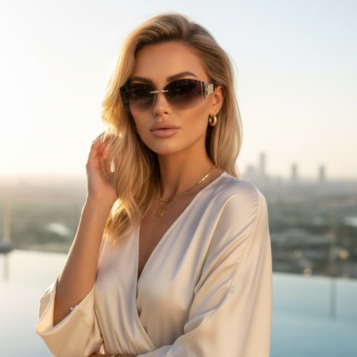 Ochelari de soare dama - roz UV400 - 2020-515 - Img 4