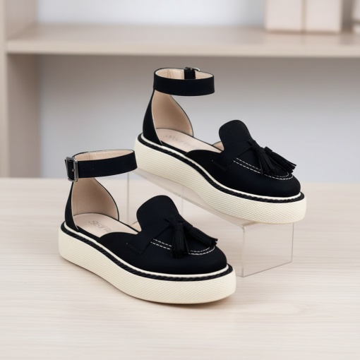 Pantofi Casual negri model - Amy NEW PN - Img 5