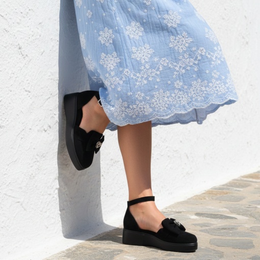 Pantofi casual negri model - Kay PN - Img 2