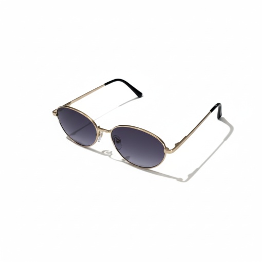 Ochelari de soare dama - auriu/albastru UV400 - AP6806 (Toc inclus) - Img 4