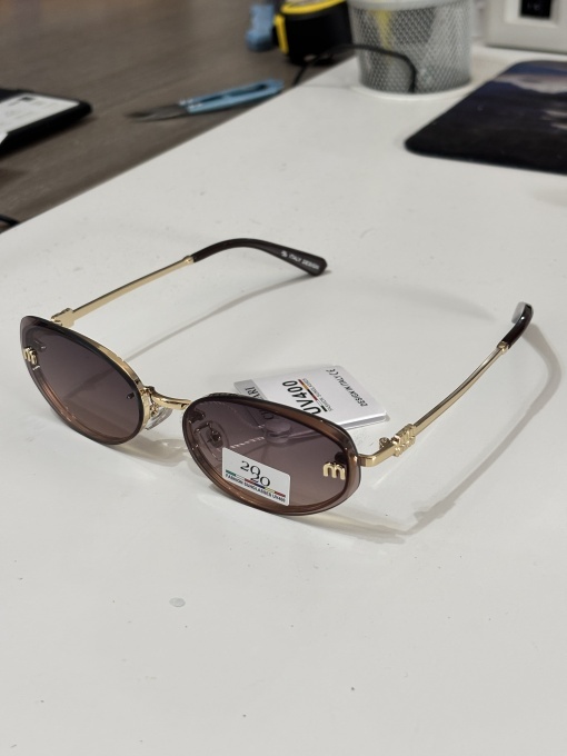 Ochelari de soare dama - maro UV400 - 2020-525 (Toc inclus) - Img 4