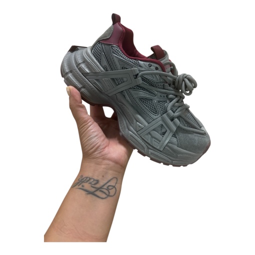 Adidasi Dama / Yoxo Grey Red - Img 2