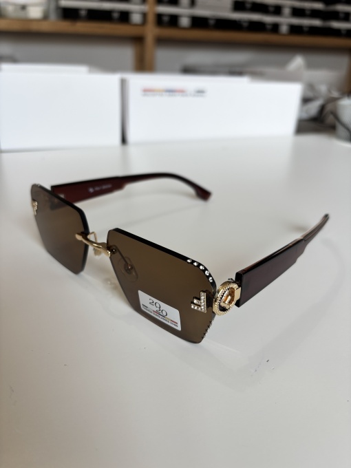 Ochelari de soare dama - maro inchis UV400 - 2020-511 - Img 3