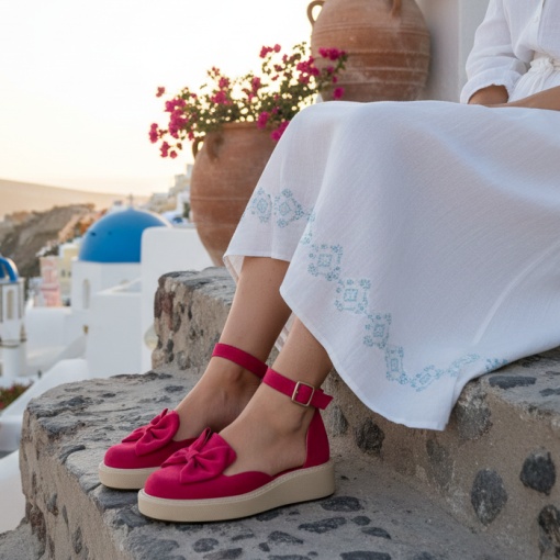 Pantofi casual Fucshia model - Oxi PN - Img 2
