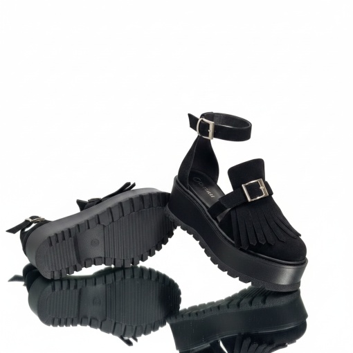 Pantofi casual negri model - Erisa - Img 2