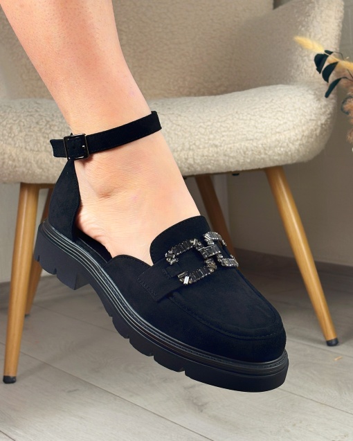 Pantofi casual negri model - Uma PN - Img 3