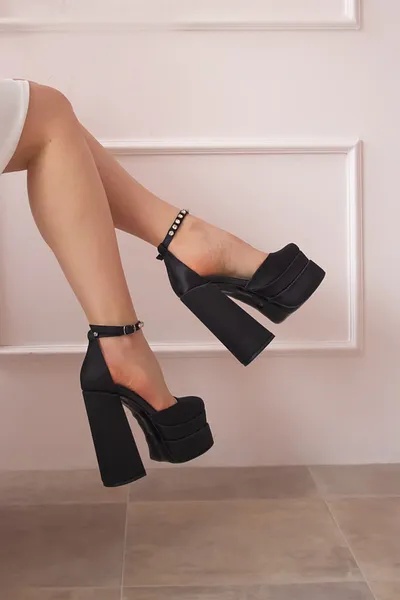 Pantofi Toc / NEW Doha Black