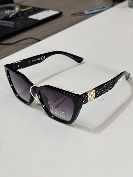 Ochelari de soare dama - negru UV400 - AP7555 (Toc inclus) - Img 5