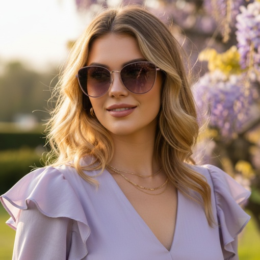 Ochelari de soare dama - roz UV400 - 2020-519 - Img 2