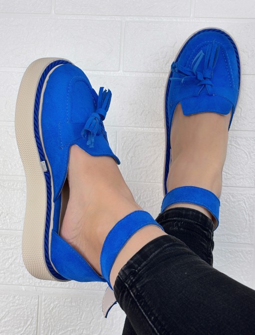 Pantofi Casual albastri model - Amy PN - Img 2