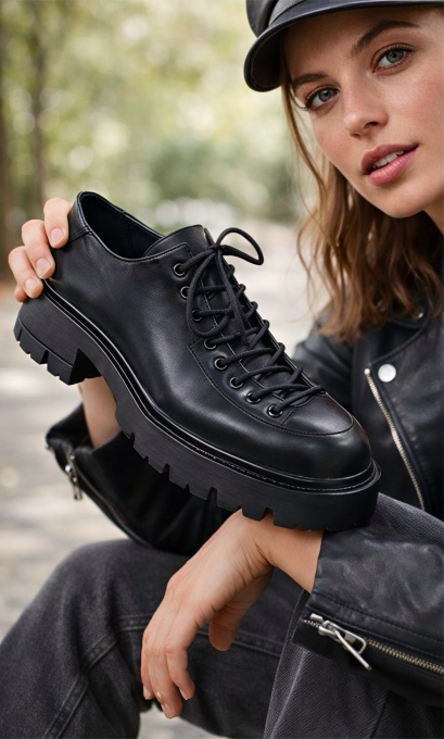 Pantofi casual negri model - Pepe S - Img 3