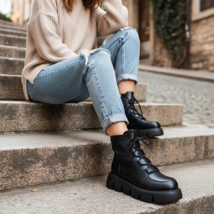 Ghete Dama negre model - Olly S