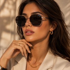 Ochelari de soare dama - light green UV400 - P9537