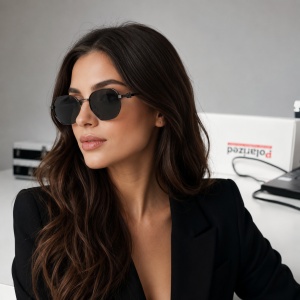 Ochelari de soare dama - negru UV400 - P9537