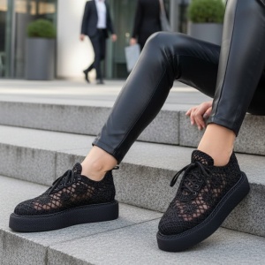 Pantofi Casual / Lace Negru