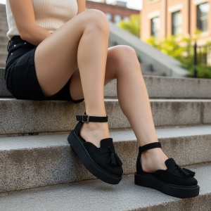 Pantofi Casual negri model - Amy PN