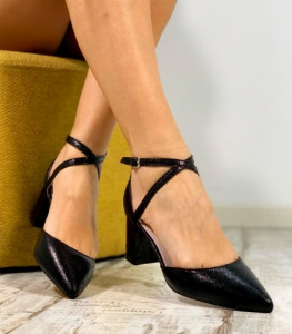 Pantofi dama / Ibis Glitter Negru - Img 3
