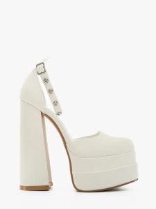 Pantofi Toc / NEW Doha S White - Img 1