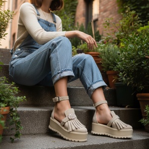 Pantofi Casual bej model - Erisa PN