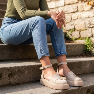 Pantofi Casual bej model - Kate PN - Img 5