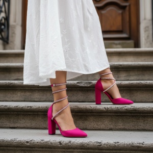 Pantofi Dama / Ally Fuchsia PN - Img 2