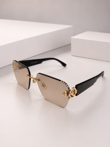 Ochelari de soare dama - maro deschis UV400 - 2020-511 - Img 2