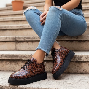 Pantofi Casual maro model - Nadin Leo Laquer