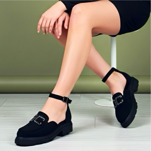 Pantofi casual negri model - Uma PN