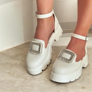 Pantofi casual albi model - Amiri S - Img 3