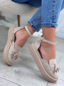 Pantofi Casual bej model - Ines PN - Img 4