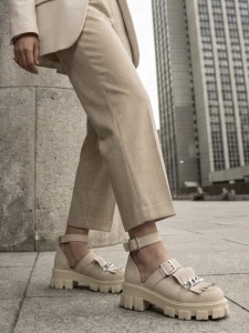 Pantofi casual dama bej New Aysha - PN - Img 2