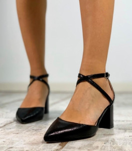 Pantofi dama / Ibis Glitter Negru - Img 4