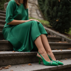 Pantofi Dama verzi model - 2565