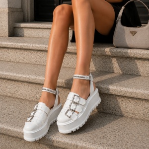 Sandale dama albe model - Swis S