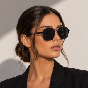 Ochelari de soare dama - negru UV400 - P9532