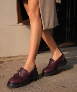 Pantofi casual burgundy model - Olga S - Img 2
