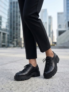 Pantofi casual negri model - Pepe S
