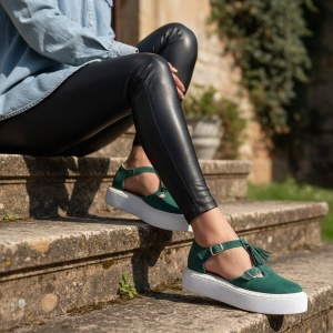 Pantofi Casual verzi model - Ozi PN