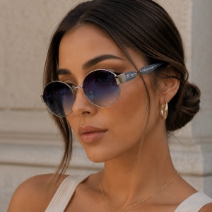 Ochelari de soare dama - albastru UV400 - 2020-528