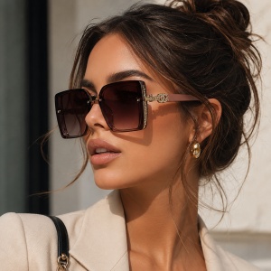 Ochelari de soare dama - maro P9122