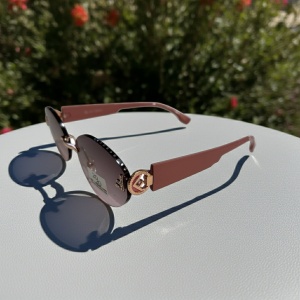 Ochelari de soare dama - roz UV400 - 2020-512 (Toc inclus) - Img 3